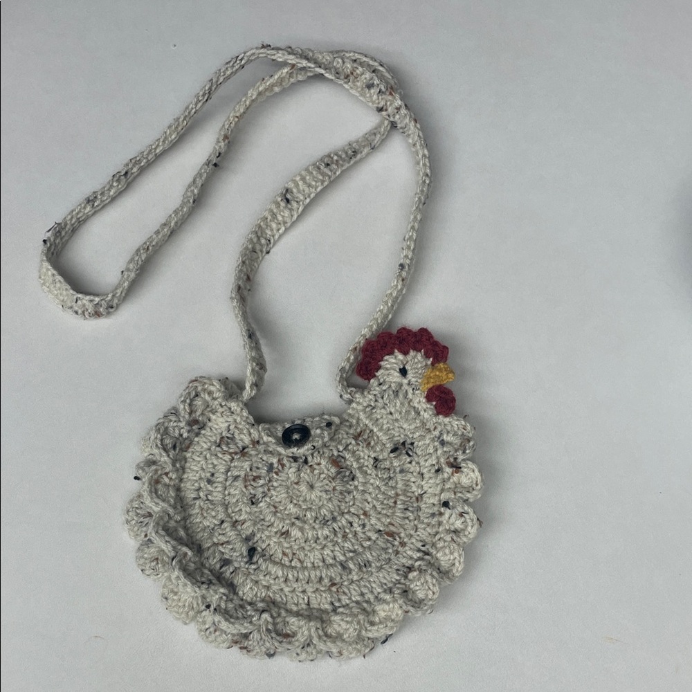 Handcrafted Chicken-Shaped Crochet Bag